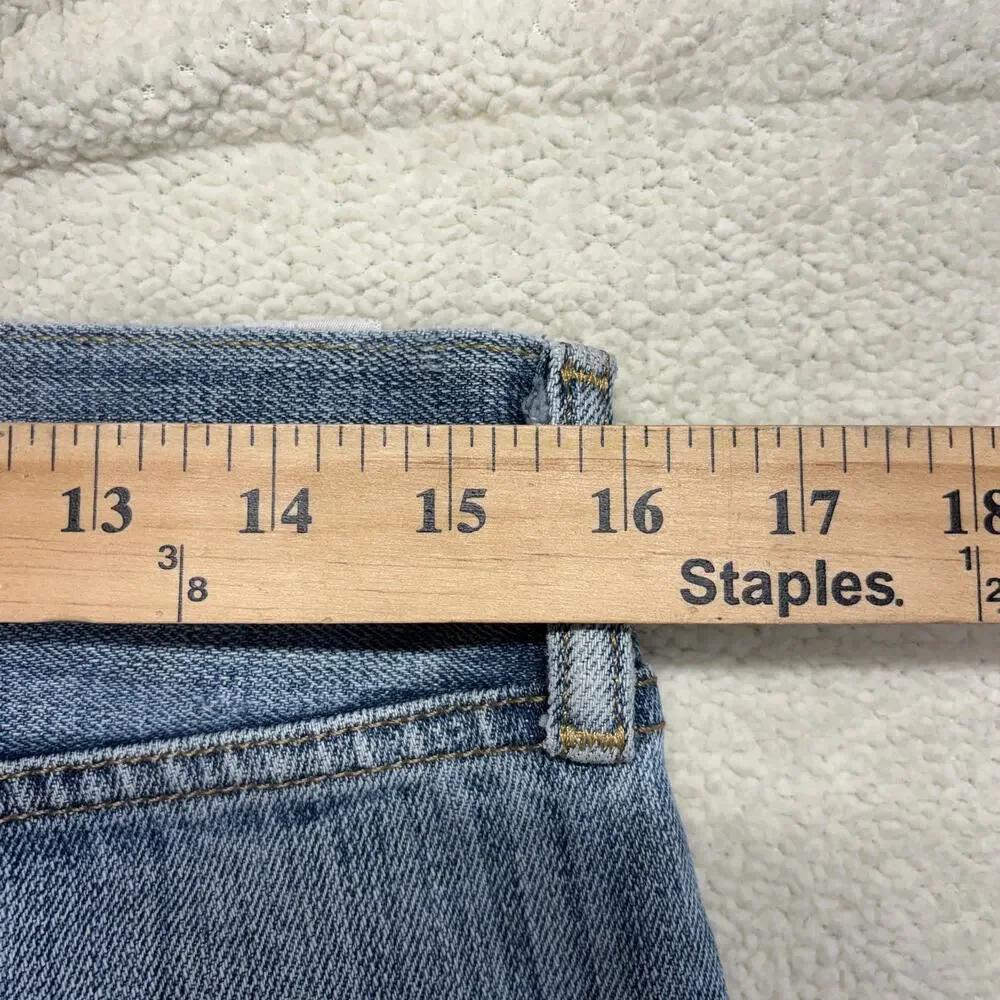 Levi's 501 Jeans Mens 32 x 36 Distressed Denim Button Fly Straight Leg Casual